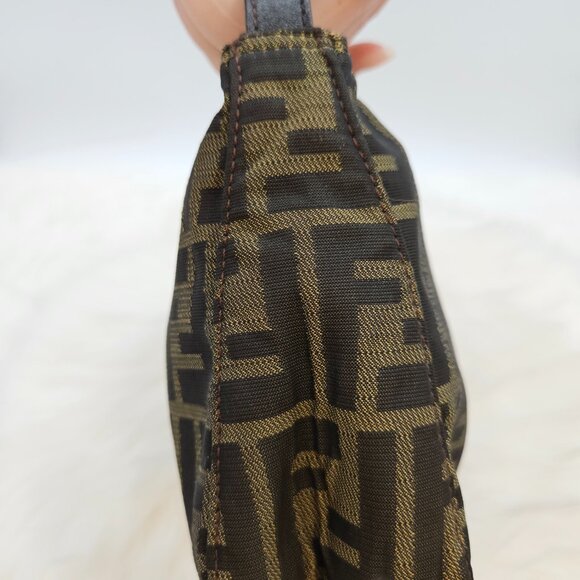 Fendi Zucca Monogram Canvas PPM Pouch Bag - Picture 7 of 17